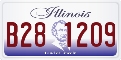 IL license plate B281209