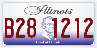 IL license plate B281212