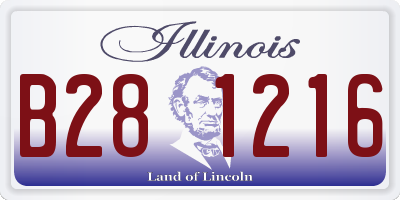 IL license plate B281216