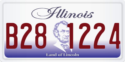 IL license plate B281224
