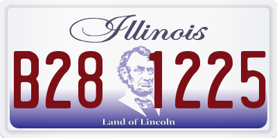 IL license plate B281225