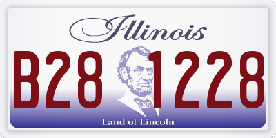 IL license plate B281228