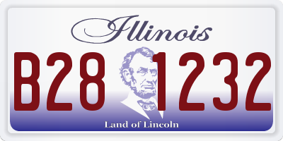 IL license plate B281232