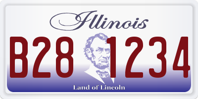 IL license plate B281234