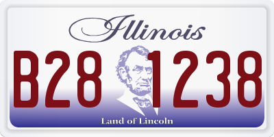 IL license plate B281238