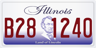 IL license plate B281240