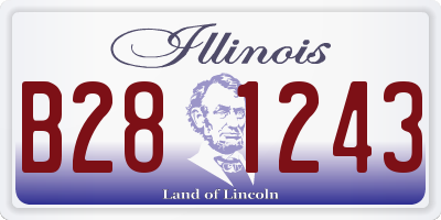 IL license plate B281243