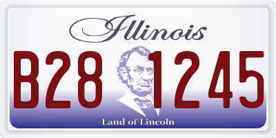 IL license plate B281245