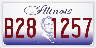 IL license plate B281257