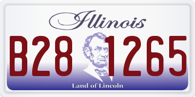 IL license plate B281265