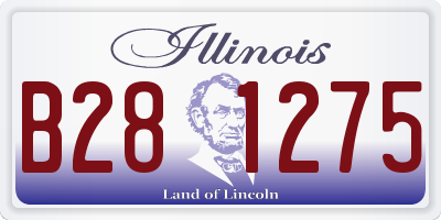 IL license plate B281275