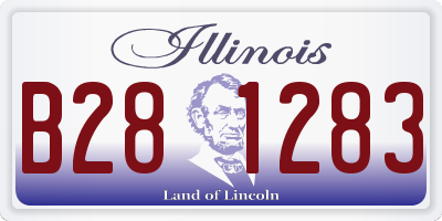 IL license plate B281283
