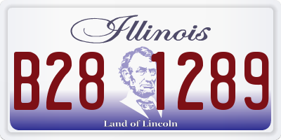 IL license plate B281289