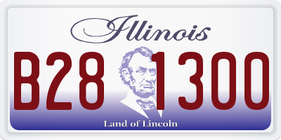 IL license plate B281300