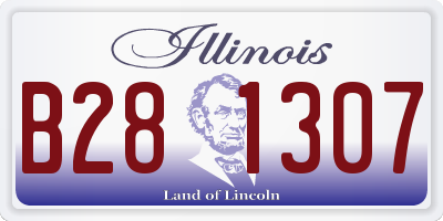 IL license plate B281307