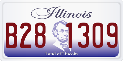 IL license plate B281309