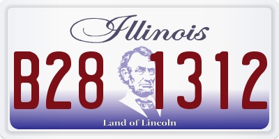 IL license plate B281312