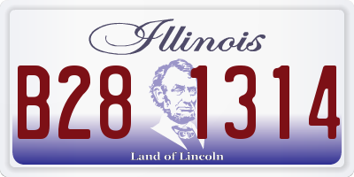 IL license plate B281314