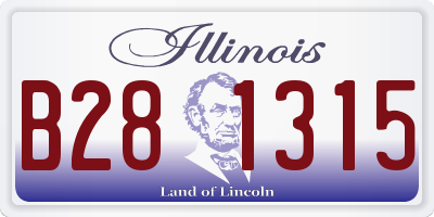 IL license plate B281315