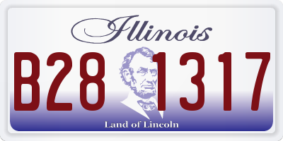 IL license plate B281317