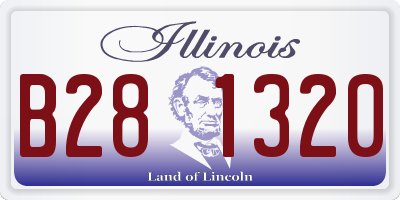 IL license plate B281320