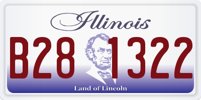 IL license plate B281322
