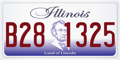 IL license plate B281325