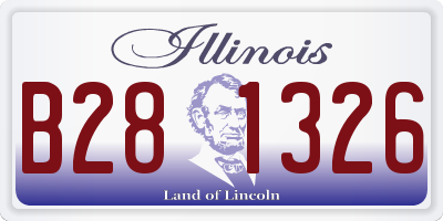 IL license plate B281326