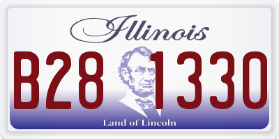 IL license plate B281330