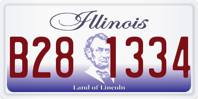 IL license plate B281334