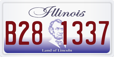 IL license plate B281337