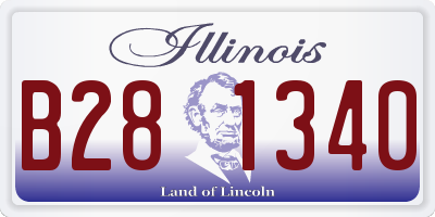 IL license plate B281340
