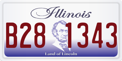 IL license plate B281343