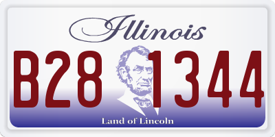 IL license plate B281344