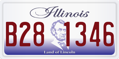 IL license plate B281346