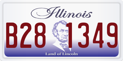 IL license plate B281349