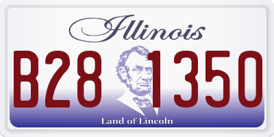 IL license plate B281350