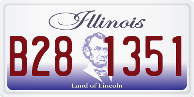 IL license plate B281351