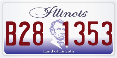 IL license plate B281353
