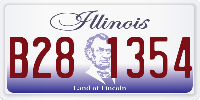 IL license plate B281354