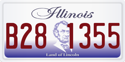 IL license plate B281355