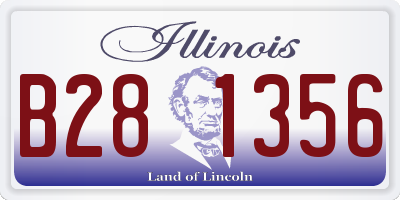 IL license plate B281356