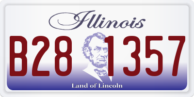 IL license plate B281357