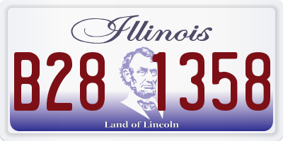 IL license plate B281358