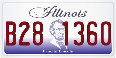 IL license plate B281360