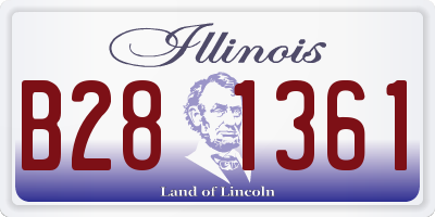 IL license plate B281361