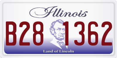 IL license plate B281362