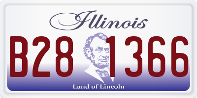 IL license plate B281366