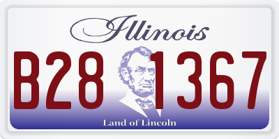 IL license plate B281367