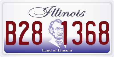 IL license plate B281368